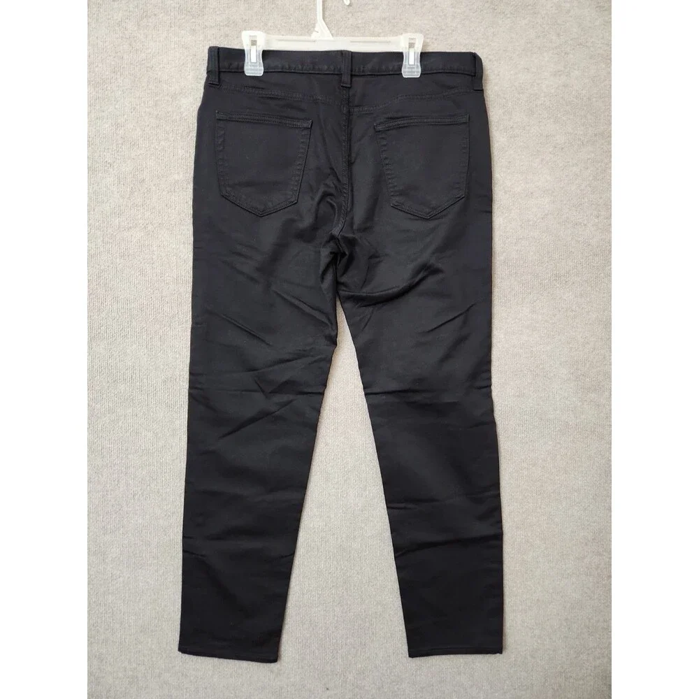 Banana Republic Tapered Traveler Pants Mens 35x32 Black Athletic Stretch